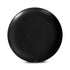 Ceramic Dinner Qtr Plates Coupe Rippled Blk Matt