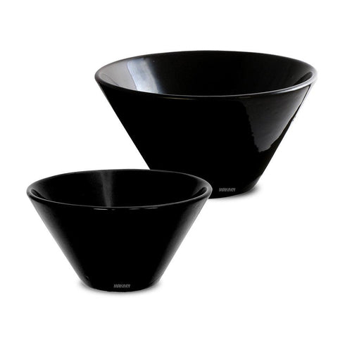 Ceramic Cone Bowl Black Shiny