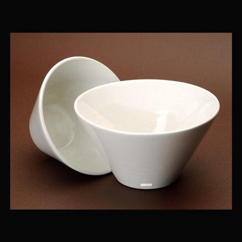 Ceramic Cone Bowl White