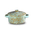 Ceramic Portion Bowl Casserole w/Lid/Hdl Grey Speckles