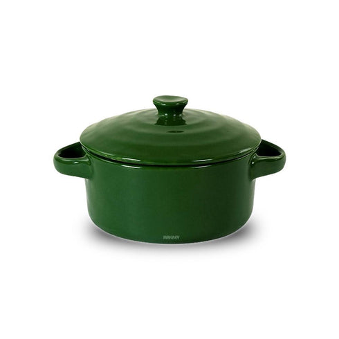 Ceramic Portion Bowl Casserole w/Lid/Hdl PG