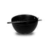 Ceramic Portion Chopstick Bowl w/Hole Blk Matt