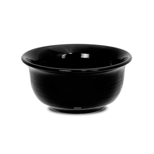 Ceramic Soup Bowl Rippled Blk Shiny