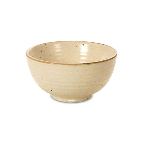 Ceramic Footed Soup Bowl Rippled CMD