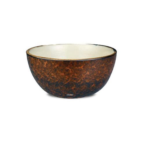 Ceramic Soup Bowl 4.75" Copper Antique/Cream