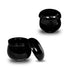 Ceramic Tea Cup/Strainer Set w/Lid Black Shiny