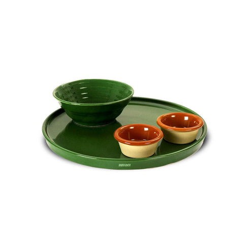 Ceramic Cake Plate Palam Green