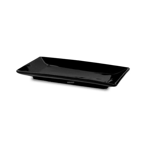 Ceramic Platter Rectangle 11"x6.5" CT274 Blk Shiny