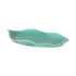 Ceramic Banana Leaf Platter Wavy Sea Green