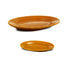 Ceramic Oval Platter Heavy Honey