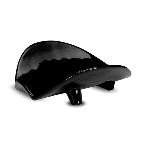 Ceramic Butterfly Platter Black Shiny