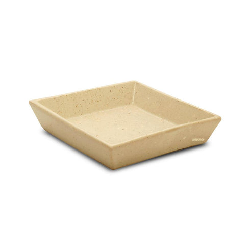 Ceramic Small SQ Plate 5" w/walls CMD