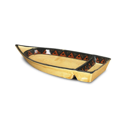 Ceramic Shikara Boat w/Dip Partiton GYLM