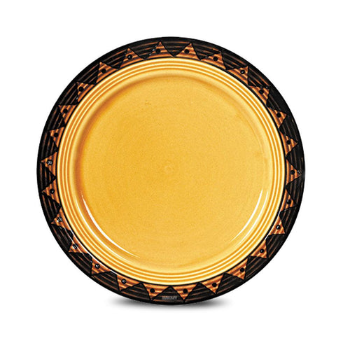 Ceramic Dinner Qtr Plates Georgen Rippled GYLM