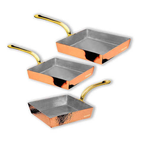 Copper Portion Dish Frypan SQ