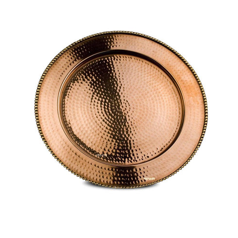 Copper Show Plate 11.5" w/Br Beeding