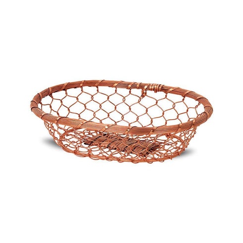 Copper-wire Basket Oval