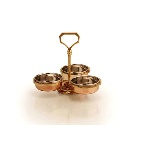 Brass 3-Ring Pickle Set Jigar