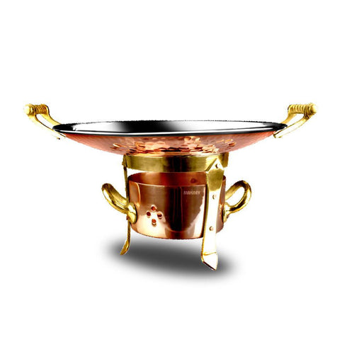 Copper/ss Tawa w/Burner