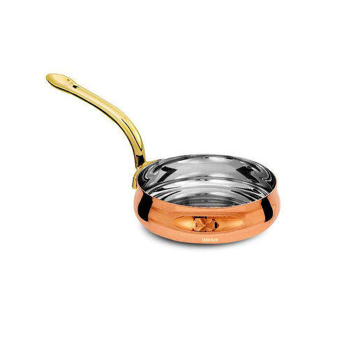 Copper/ss Portion Dish Frypan CURVED