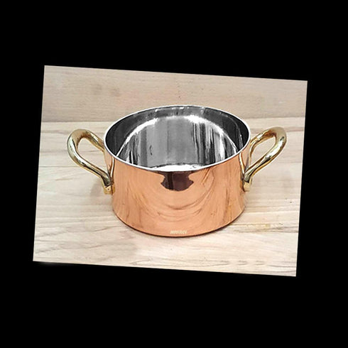Copper/ss Portion Bowl Casserole Shape