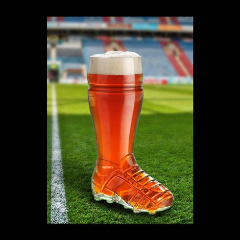 Glass Soccer Beer Shoe