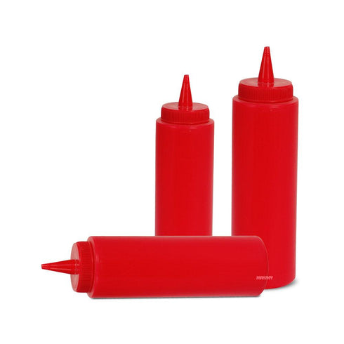 Plastic Squeeze Bottles RED