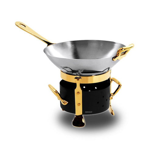 SS Kadai w/Blk Burner