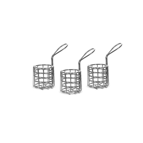 SS Fry Basket Round MINI