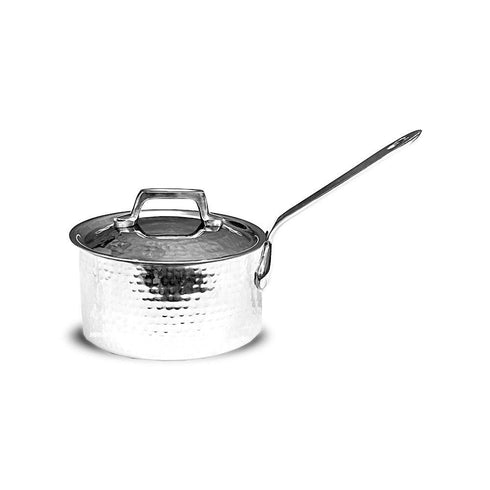 SS Portion Bowl Sauce Pan Shape w/Lid