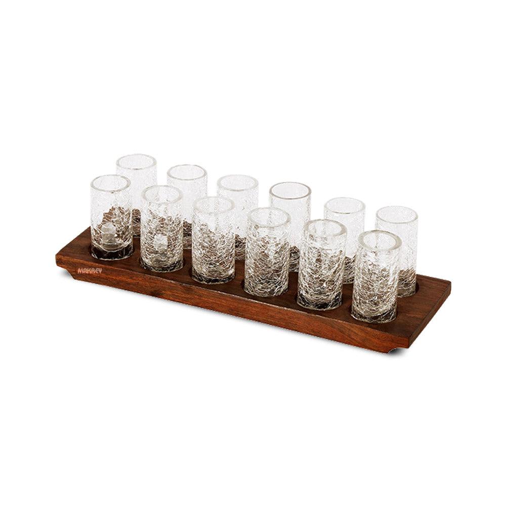 Wood Shot Glass Server (12n1) 6*2