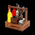 Wood Condiment/Cutlery Holder RECT 8"x6" w/Hdl S/h