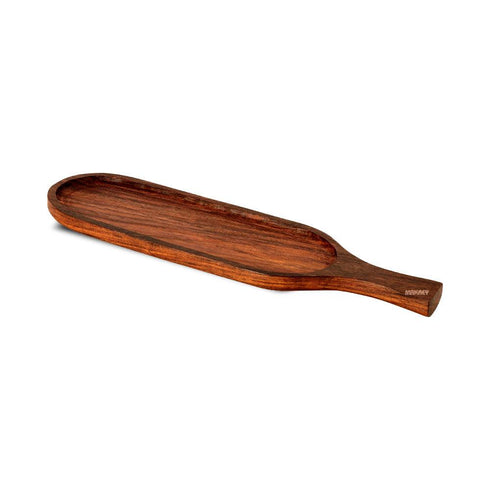 Wood Oblong Platter w/Hdl S/h