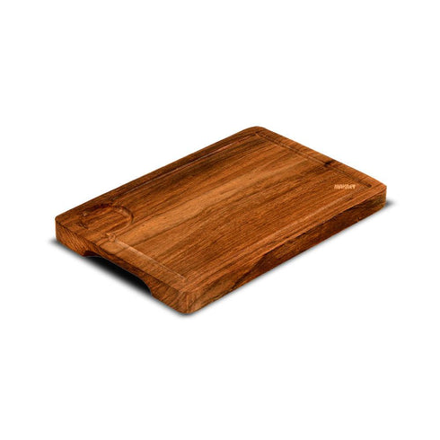 Wood Rectangle Platter w/Groove S/h