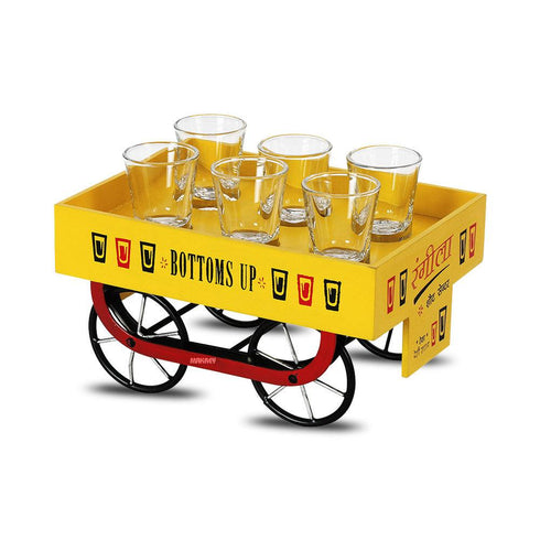 Wood Shot Glass Thela (6n1) Rangeela