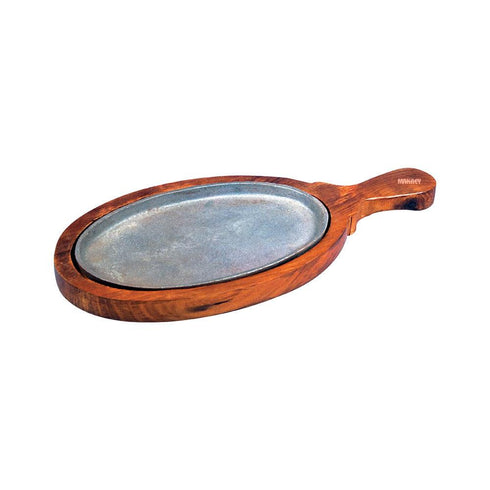 Wood Sizzler Oval Normal w/Hdl S/h