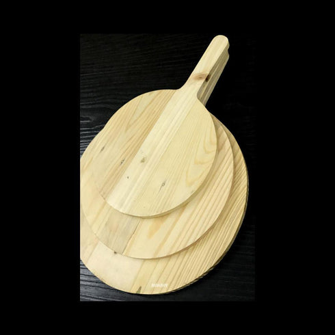 Wood Pizza Platter w/Hdl P/w