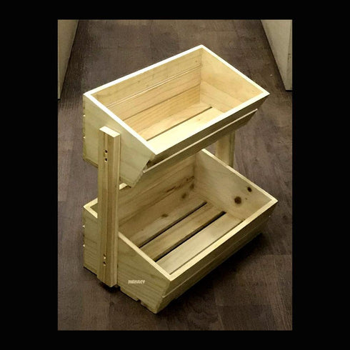 Wood Crate Std (2-Tier) P/w