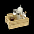 Wood Crate Condiment/Cutlery Holder RECT P/w