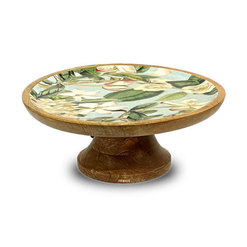 Wood Pizza Platter w/STD Enamel