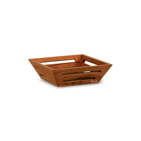 Wooden Basket SQ Taper SLOTTED S/h - 7' X 2"