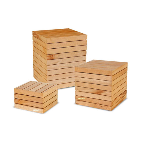 Wood Block Elevation (3pc Set) 1"strip S/b