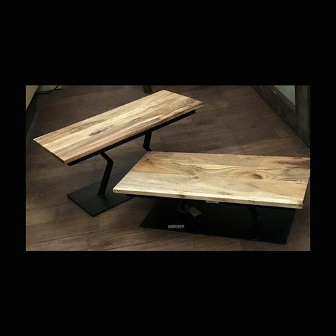 WI/Wood Table Elevation RECT (2pc Set)