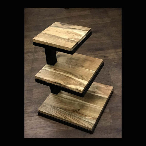 WI/Wood Buffet Rack SQ (3-Tier)