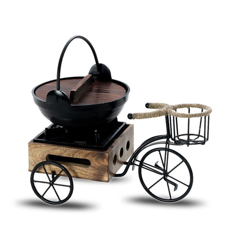 Die Cast Portion Bowl Burner Set w/Rickshaw