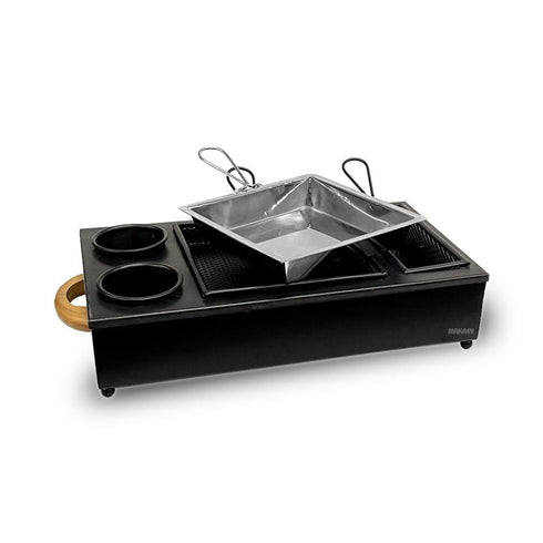 WI Bar-Be-Que w/Fry Bskt/SS Pan