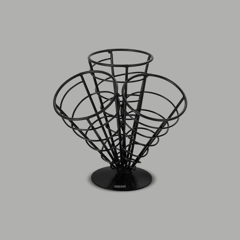 WI Fry Cones 6"H Triple Blk