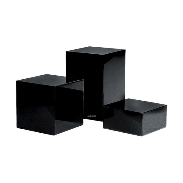 Acrylic Black Block Elevation (3pc Set)
