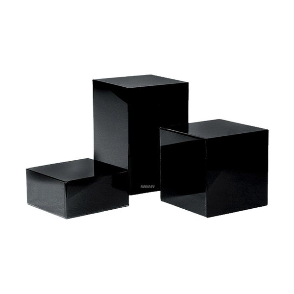 Acrylic Black Block Elevation (3pc Set)