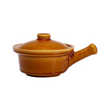 Ceramic French Onion Soup Bowl w/Lid/Hdl Honey